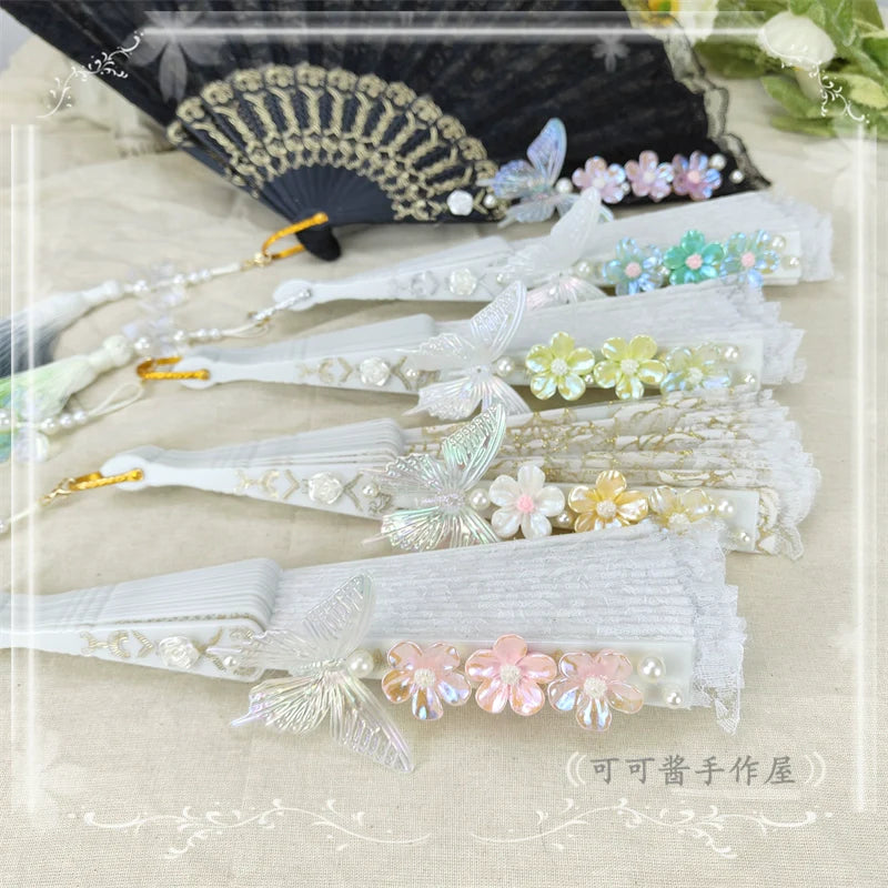 Butterfly Tassel Han Lolita Folding Fan - image 18