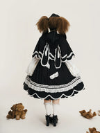 Vintage Petal Rabbit - Cotton Old School Lolita JSK Dress, Petal-Shaped Hem - image 12