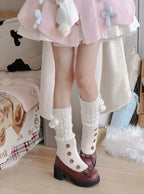Winter Lolita Boots Fur Mary Jane Lolita Low Heel Shoes - image 18