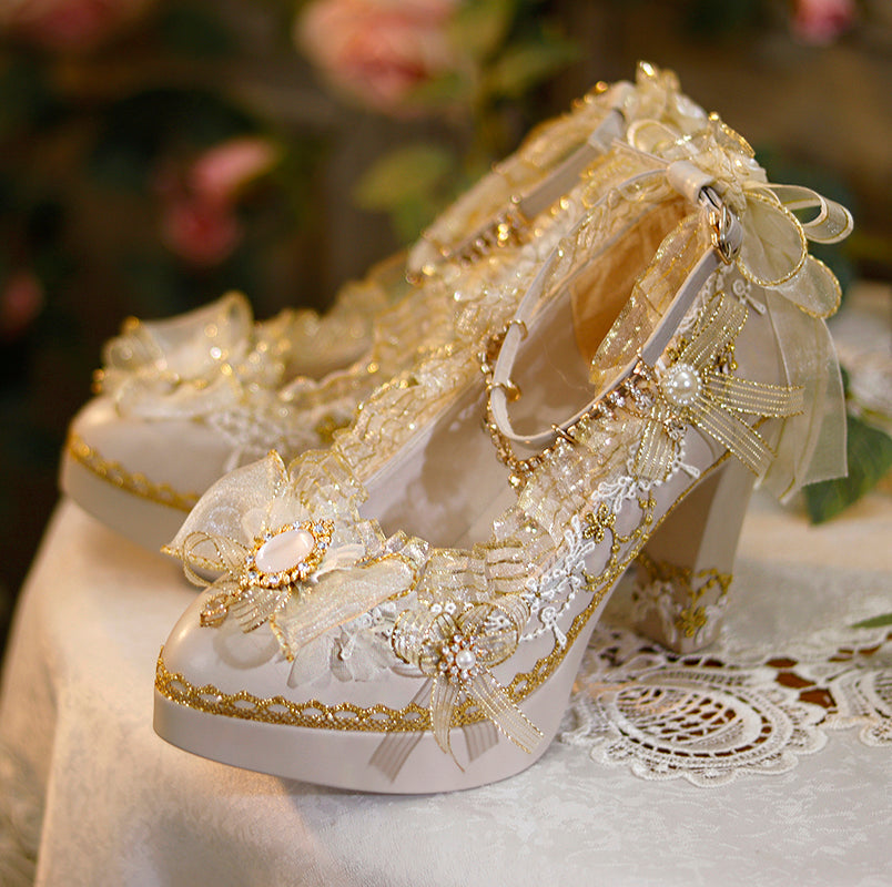 Handmade Luxuriant Tea Party Lolita Shoes - image 2