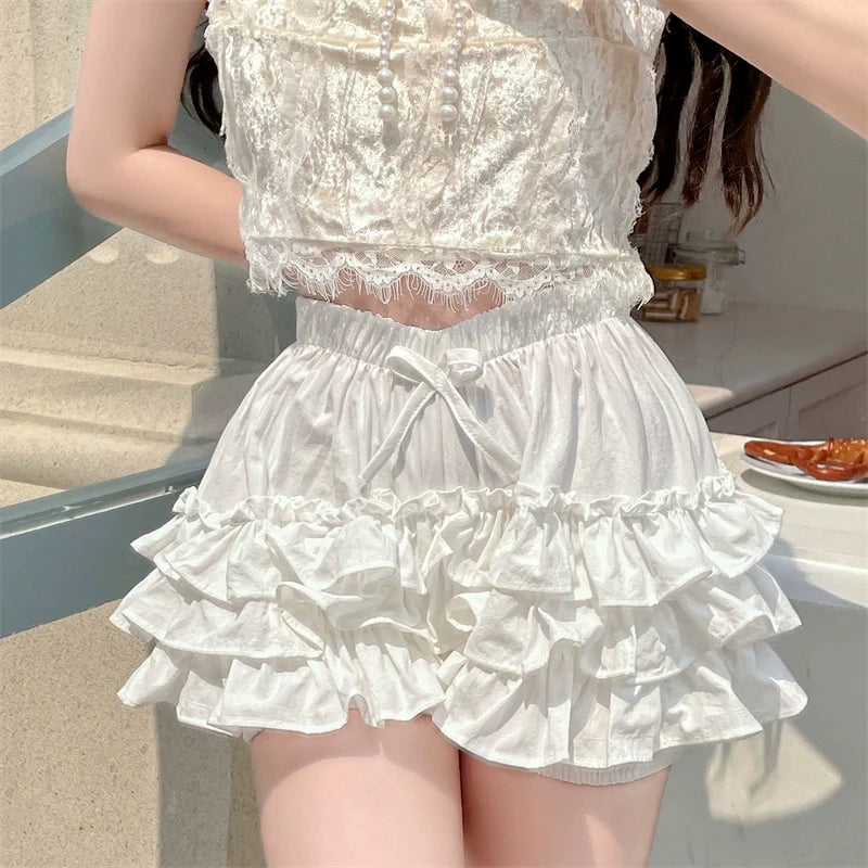 Daily Lolita Bloomers Anti-Exposure Pink Ruffle Safety Shorts - image 22