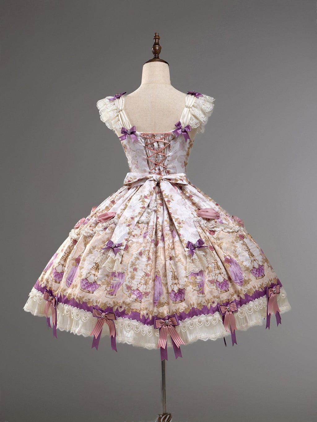 Antique Gem Fragrance Lolita Purple JSK Dress Set - image 9
