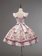 Antique Gem Fragrance Lolita Purple JSK Dress Set - image 9