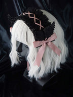 Black Wings Halloween Goth Lolita Hairband - image 20