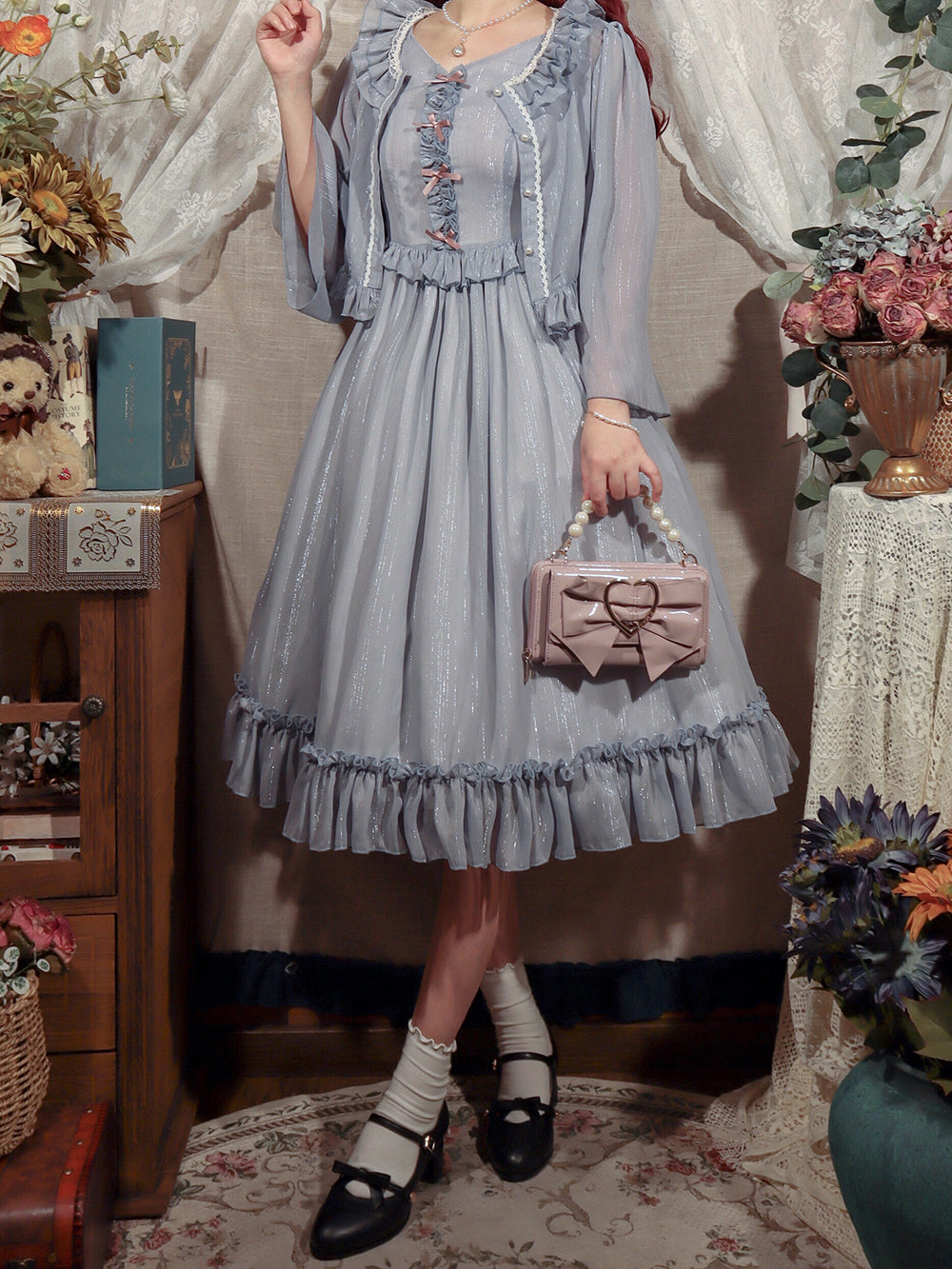 Rhine Riverside - Summer Lolita Chiffon Cardigan - image 24