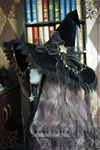 Twinkle Veil Lolita Halloween Witch Hat - image 17