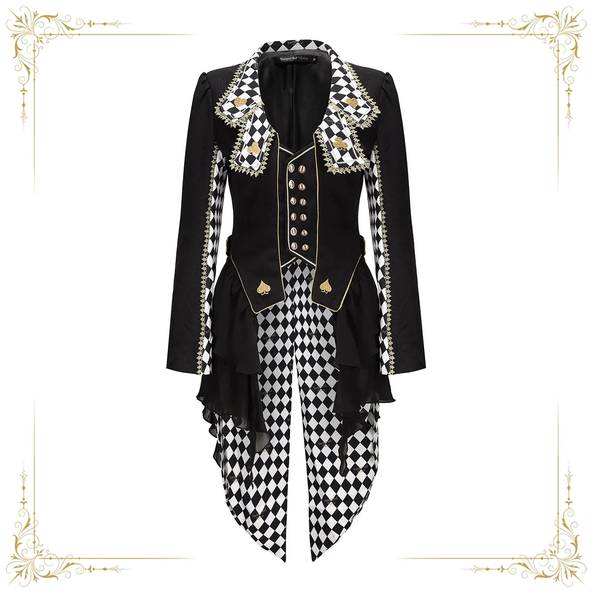 Lost Alice - Ouji Lolita Coat Checkered Prince Outwear - image 5