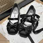 Sisi Elegant Satin Square-Toe Lolita Shoes - image 14