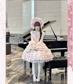 Sakura Love - Gorgeous Doll-like Lolita Dress Suit, Tiered Skirt - image 11
