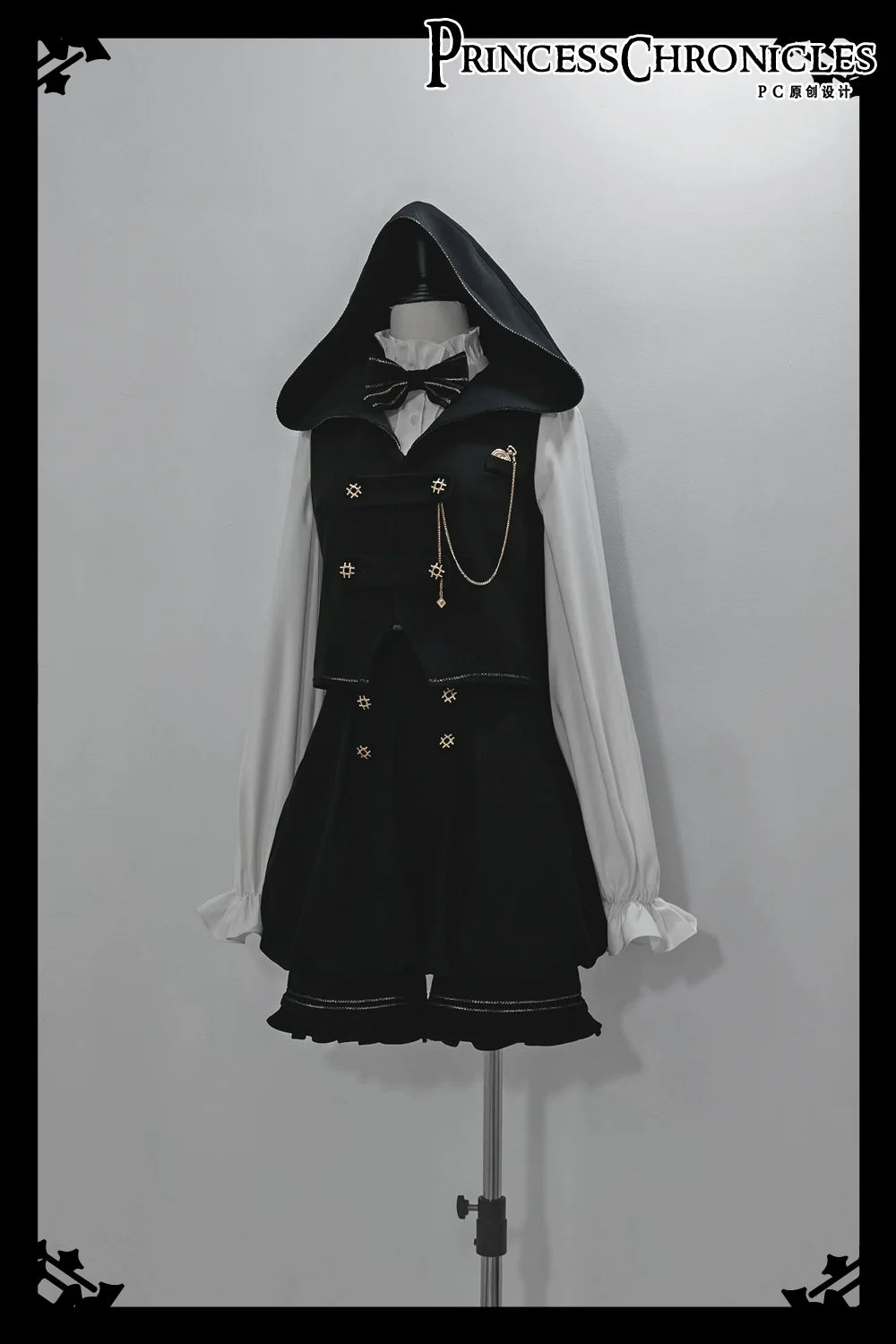 Desperate Bunny - Ouji Lolita Vest Shorts Set - image 4