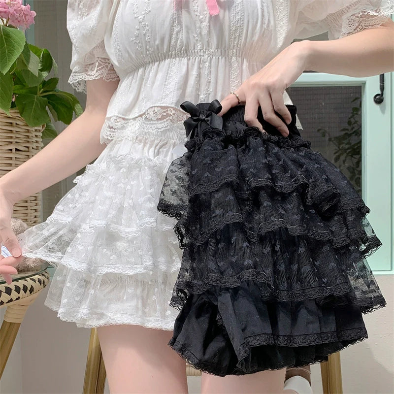 Daily Lolita Bloomers, Floral Cotton Summer Leggings - image 2