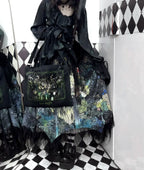 Bone Garden - Gothic Lolita Printed Tote Bag, Adjustable Strap - image 9