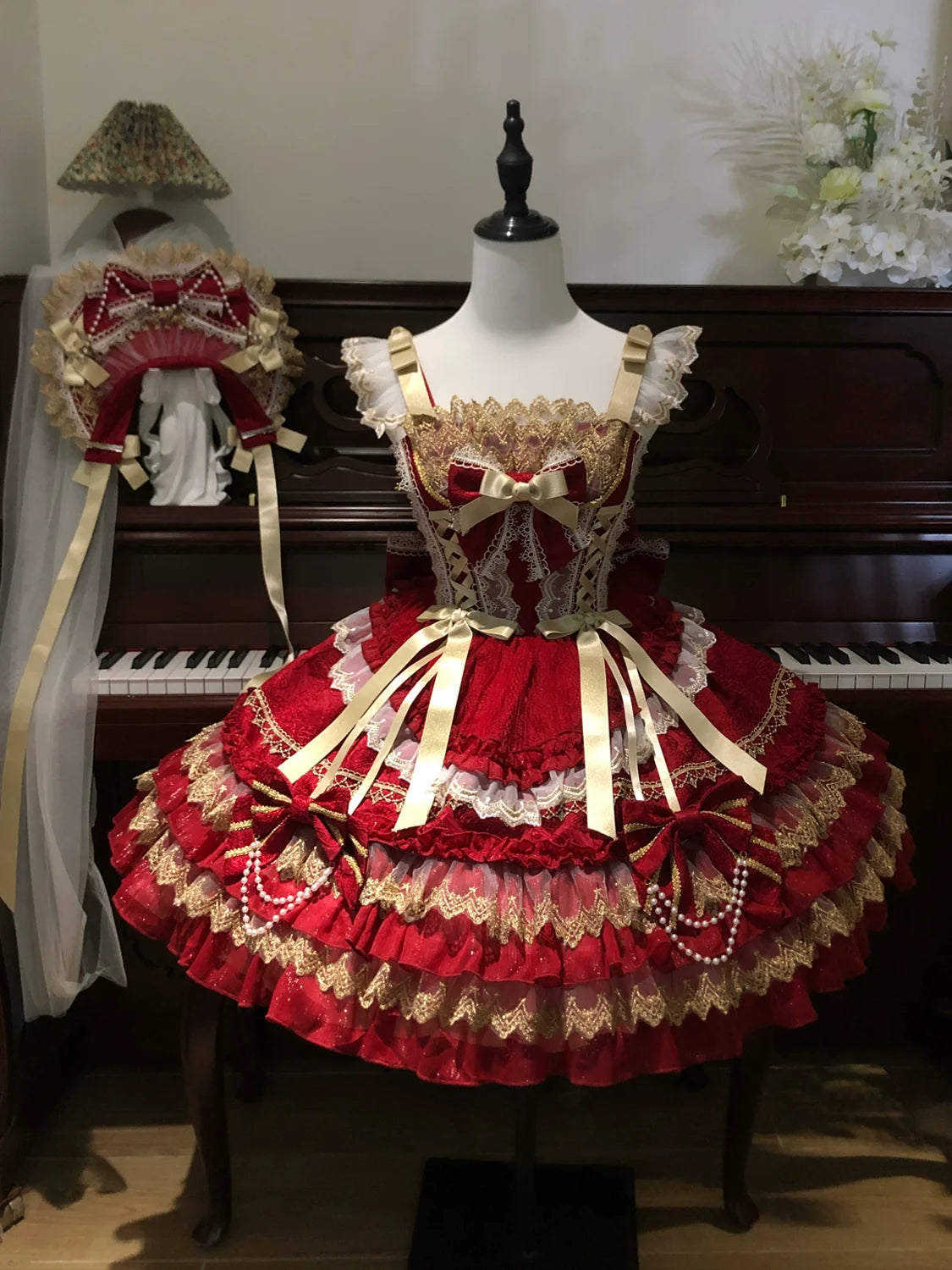 Gilded Memories Princess Lolita Tiered JSK Dress - image 18