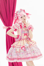 Candy Park Sweet Lolita Print Jumper Dress and Accessories - image 25
