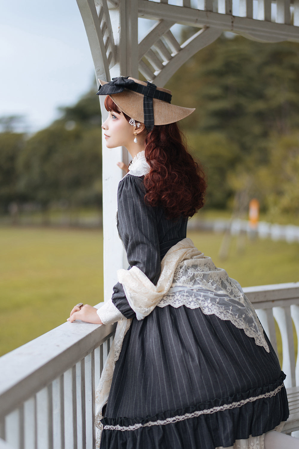 Rose Silhouette - Vintage Classic Lolita OP - image 6