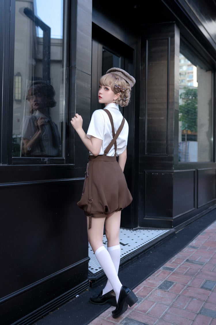 Ouji Lolita Brown Short Set - image 12