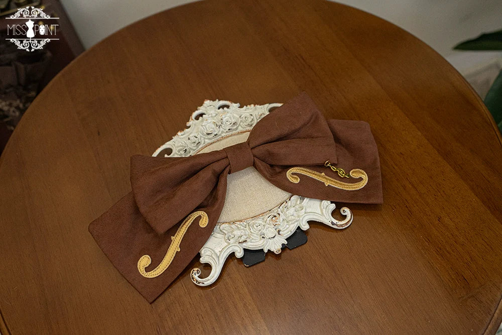 Golden Movement - Lolita Accessory Brooch Bow Tie KC - image 21