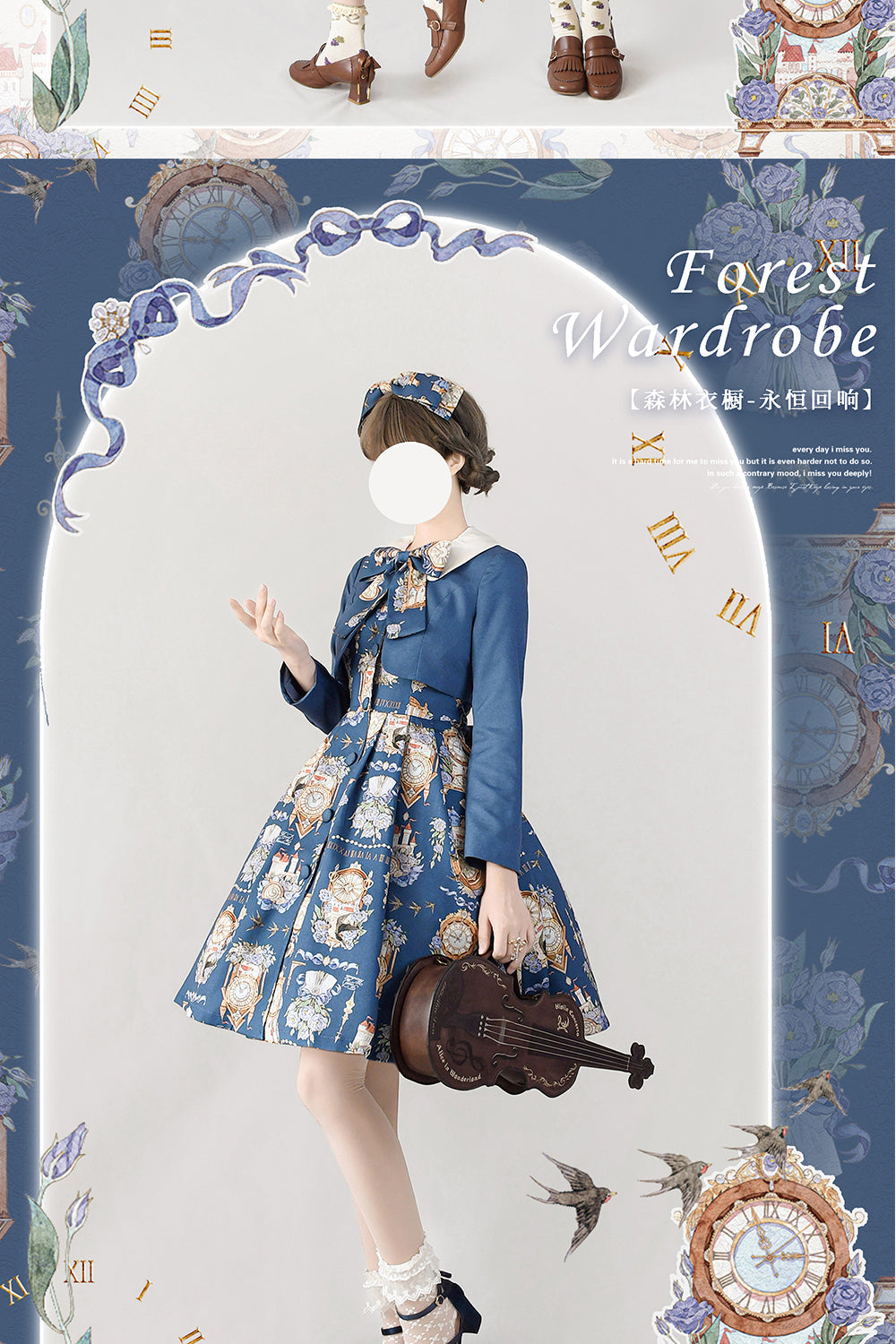 Classical Lolita Dress and Coat Suit - image 10