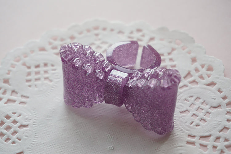 Sweet Lolita Bow Ring and Necklace - image 19
