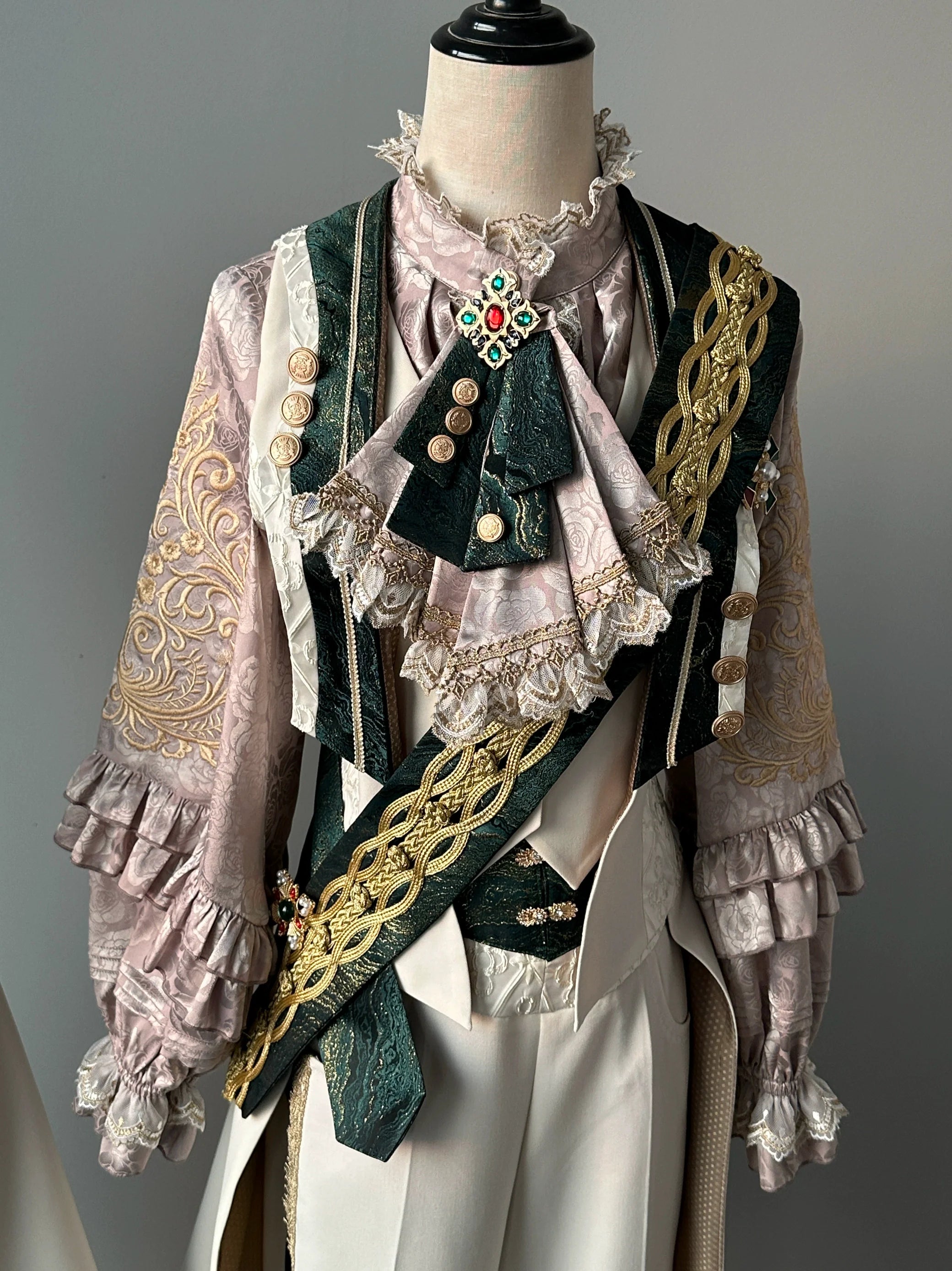 Narsesus - Ouji Lolita Tailcoat, Shirt, Pants, Cape and Accessories - image 6