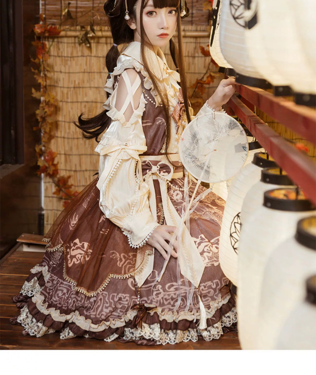Yue Long Shi Yun - Daily Han Lolita Cake JSK - image 4