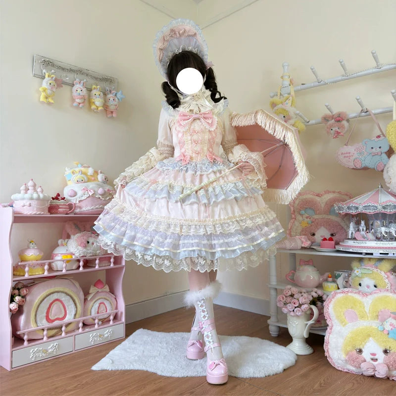 Star Love Song - Wedding Sweet Lolita JSK Suit Doll-like Dress - image 2