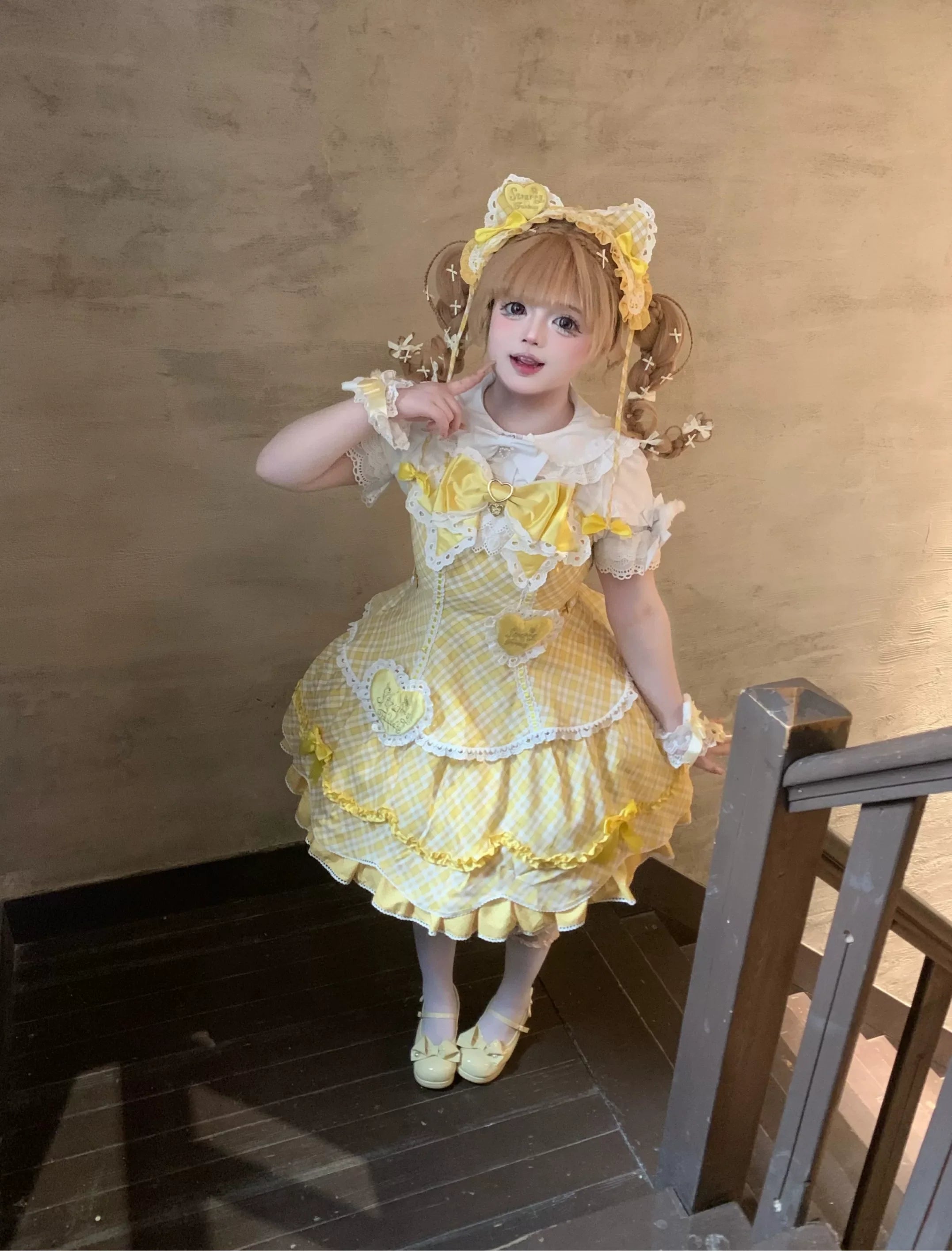 Shibuya Honey - Plus Size Sweet Lolita Plaid OP & JSK Dress - image 24