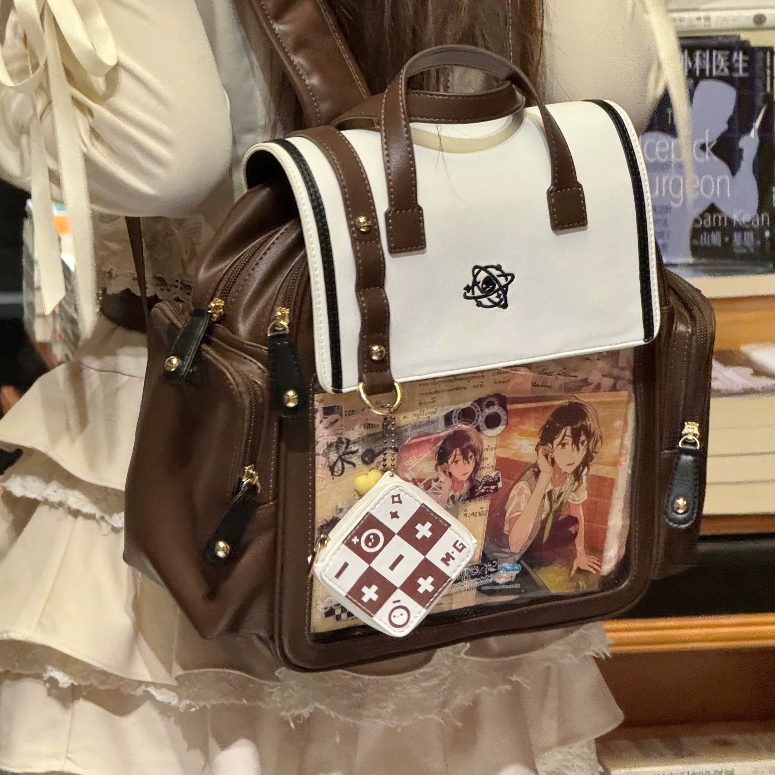 Kawaii Lolita Large-Capacity Ita Backpack with Mini Pocket and Grid Board - image 47