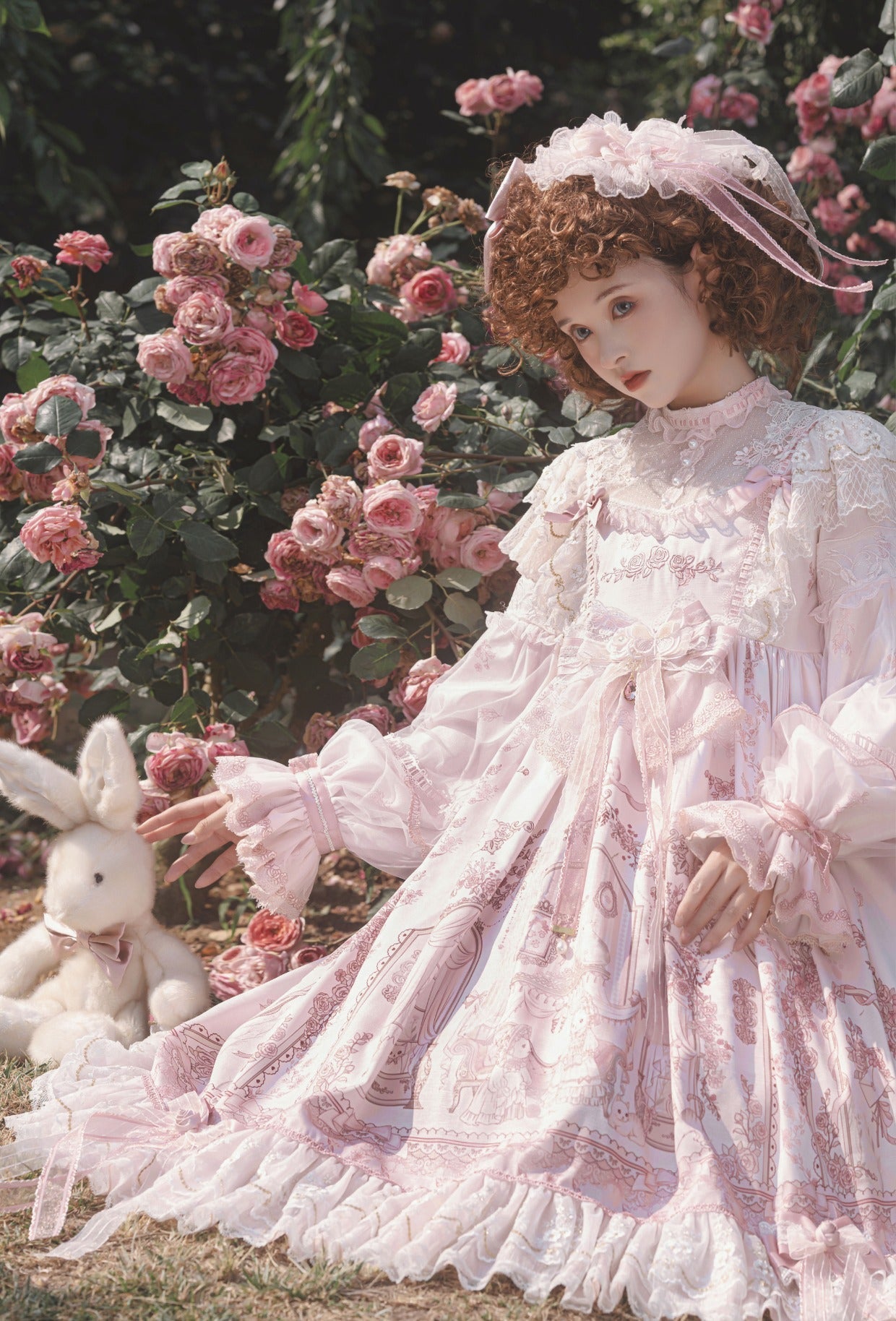 Sunset Realm Lolita Bride Gorgeous OP FS - image 29