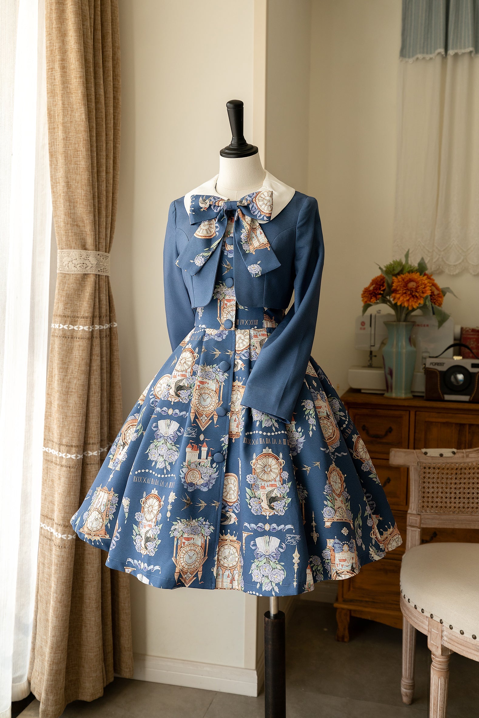 Classical Lolita Dress and Coat Suit - image 26
