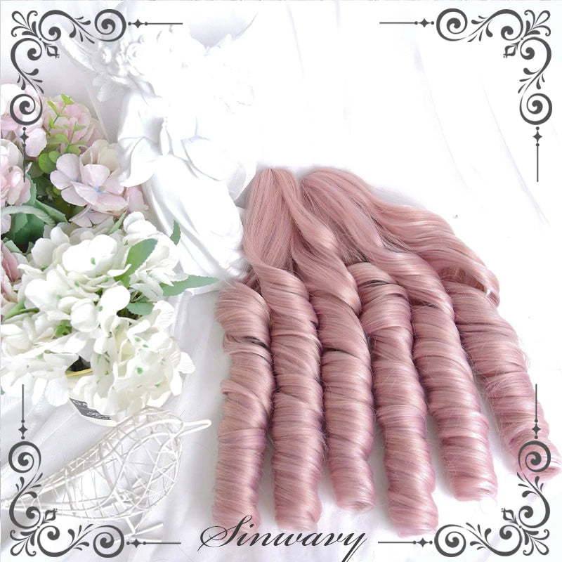 Sweet Lolita Wig, Detachable Roman Curl Ponytail - image 6