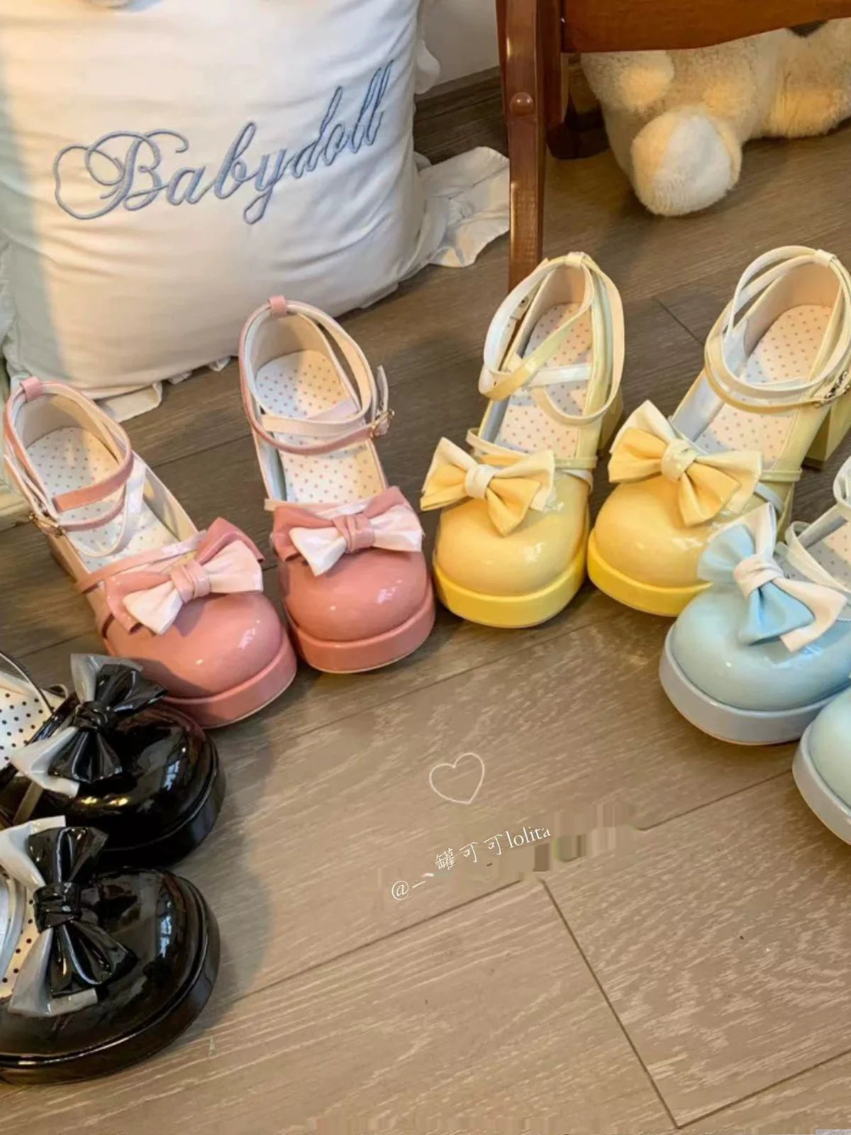 Heart Function - Sweet Lolita Shoes Gradient Color High Heels - image 15