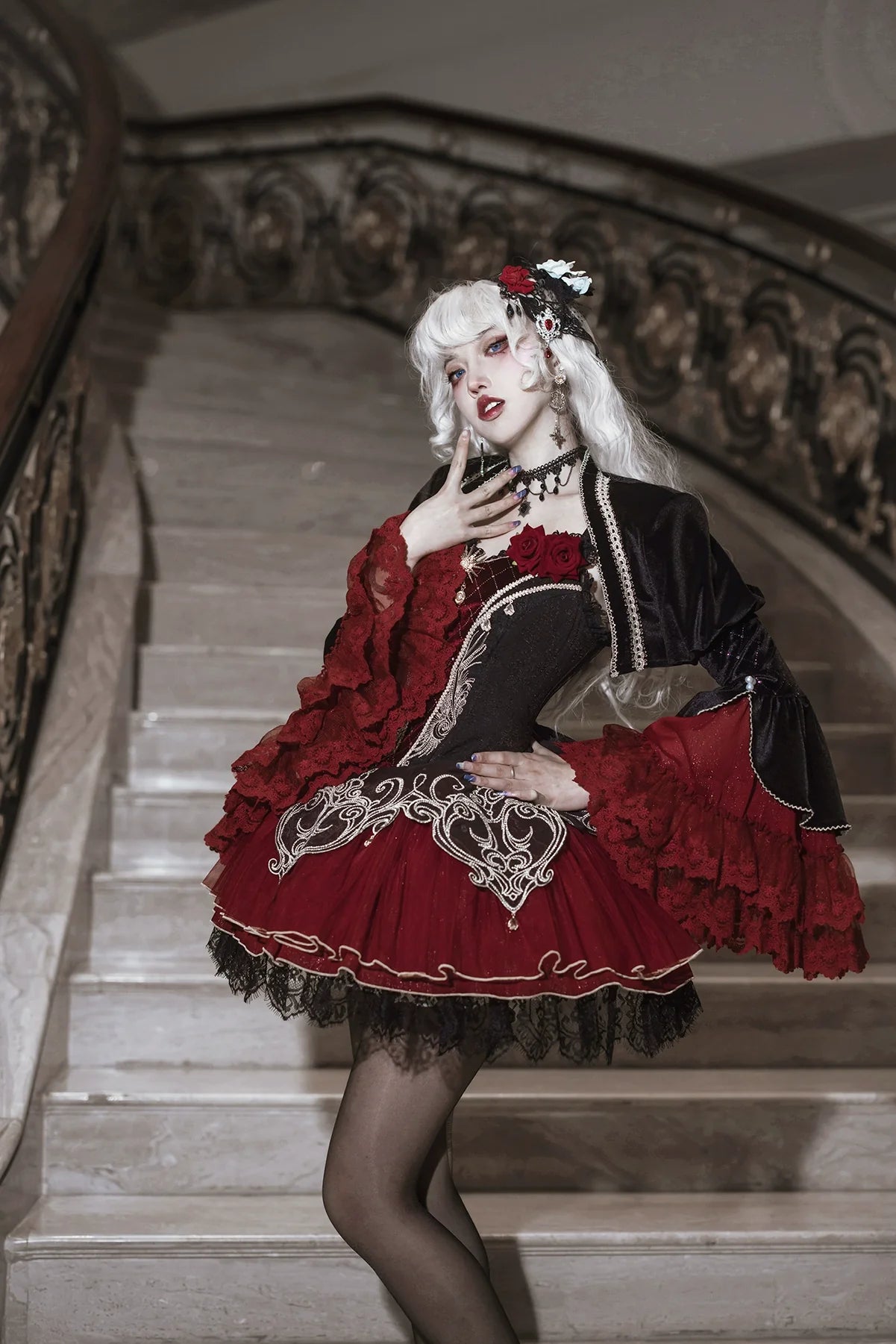 Blood Feast - Gothic Lolita JSK Suit Daily Goth Dress - image 10