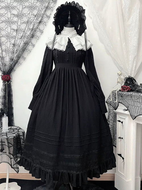 A Quiet Place - Nun Style Gothic Lolita OP Dress - image 2