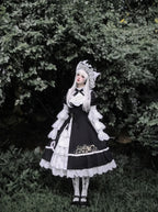 Sewing Magic Cat - Classic Lolita Six-Panel OP Dress with Embroidery and Accessories - image 18