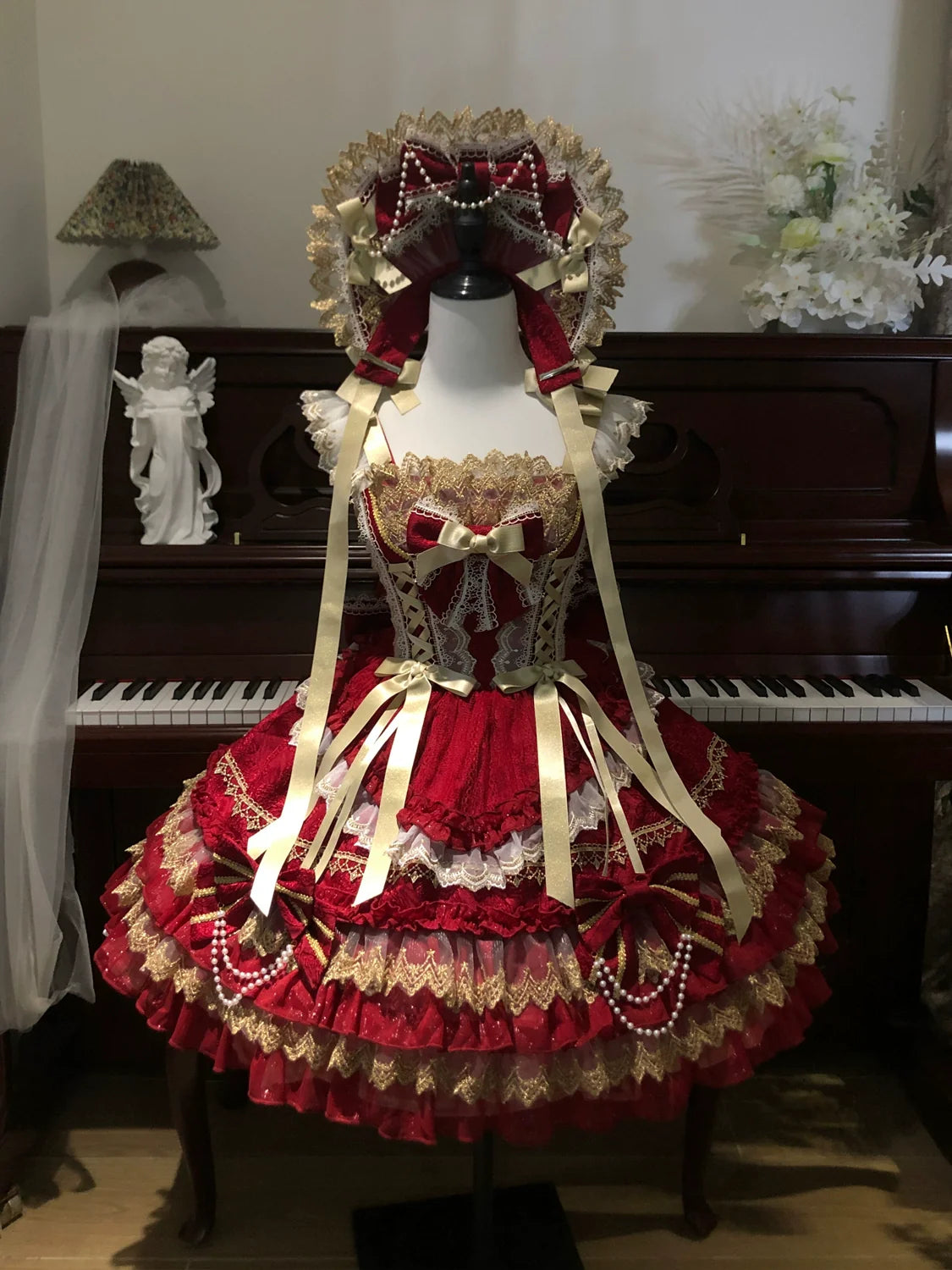 Gilded Memories Princess Lolita Tiered JSK Dress - image 17