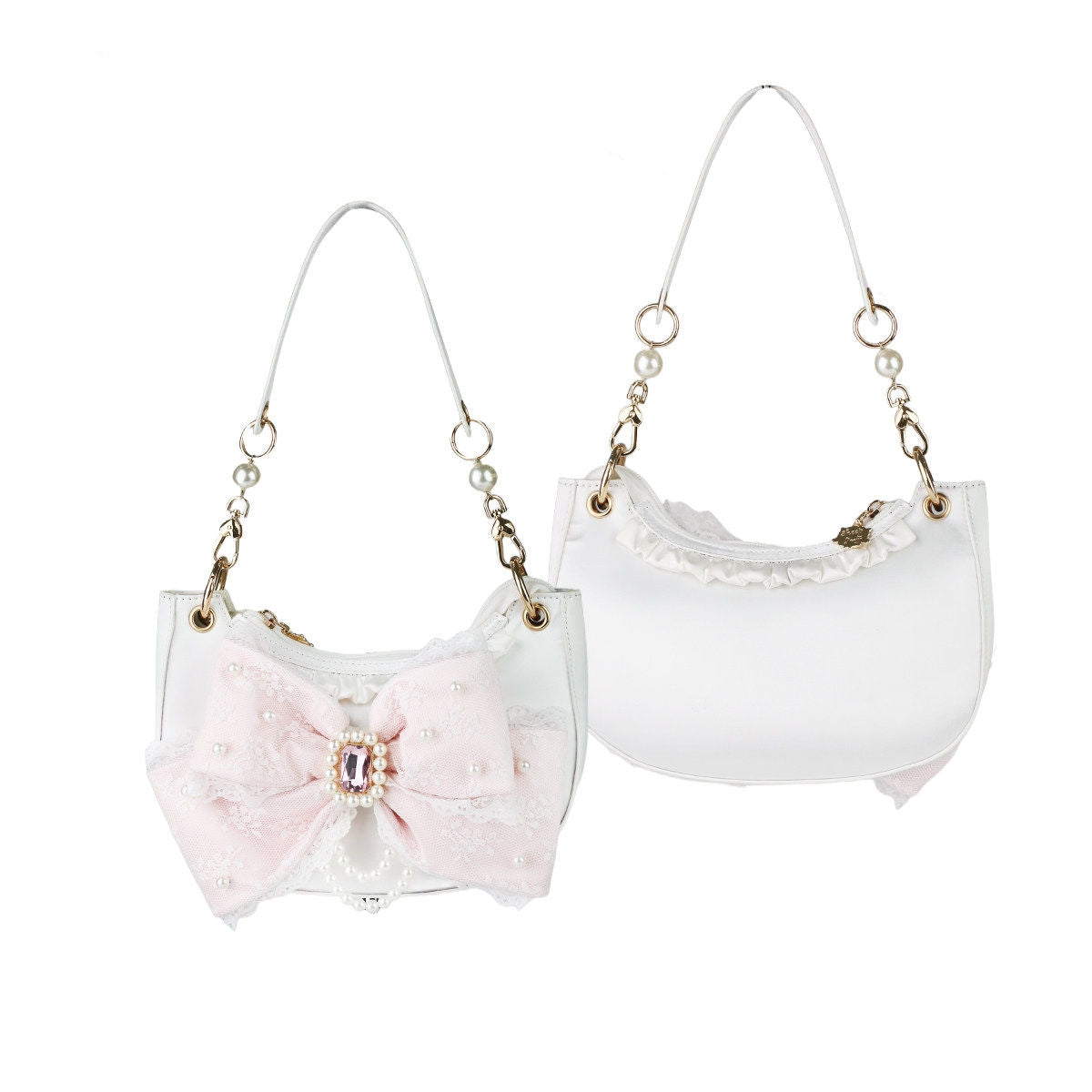 Lace Love - Satin Bow Lolita Shoulder Bag - image 9