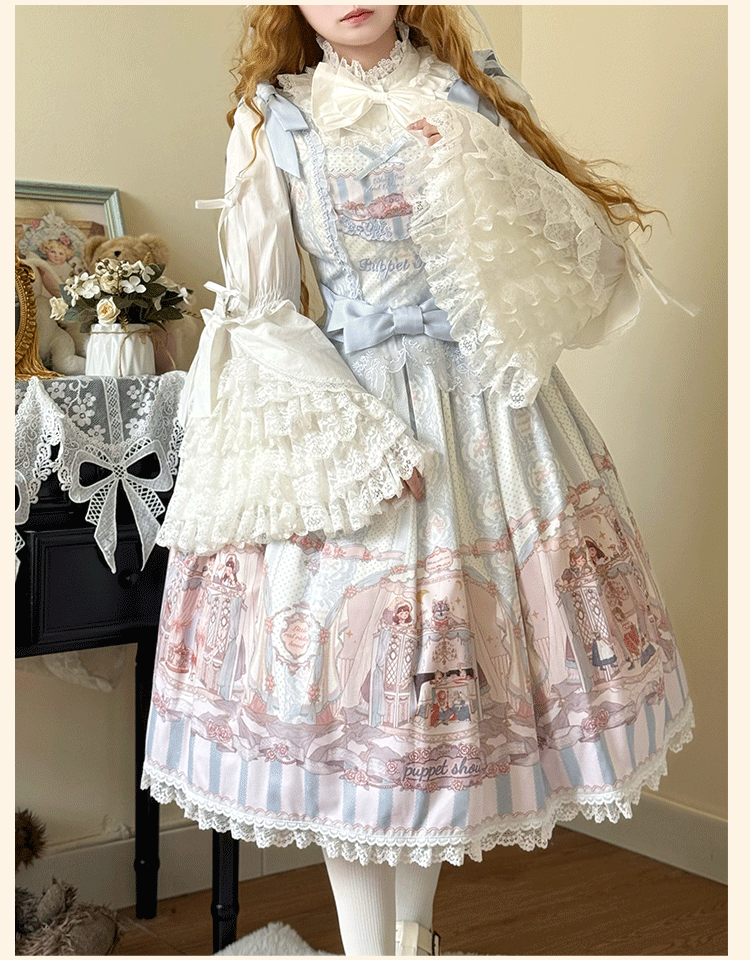 Plus Size Lolita Blouse, Princess Sleeves - image 7