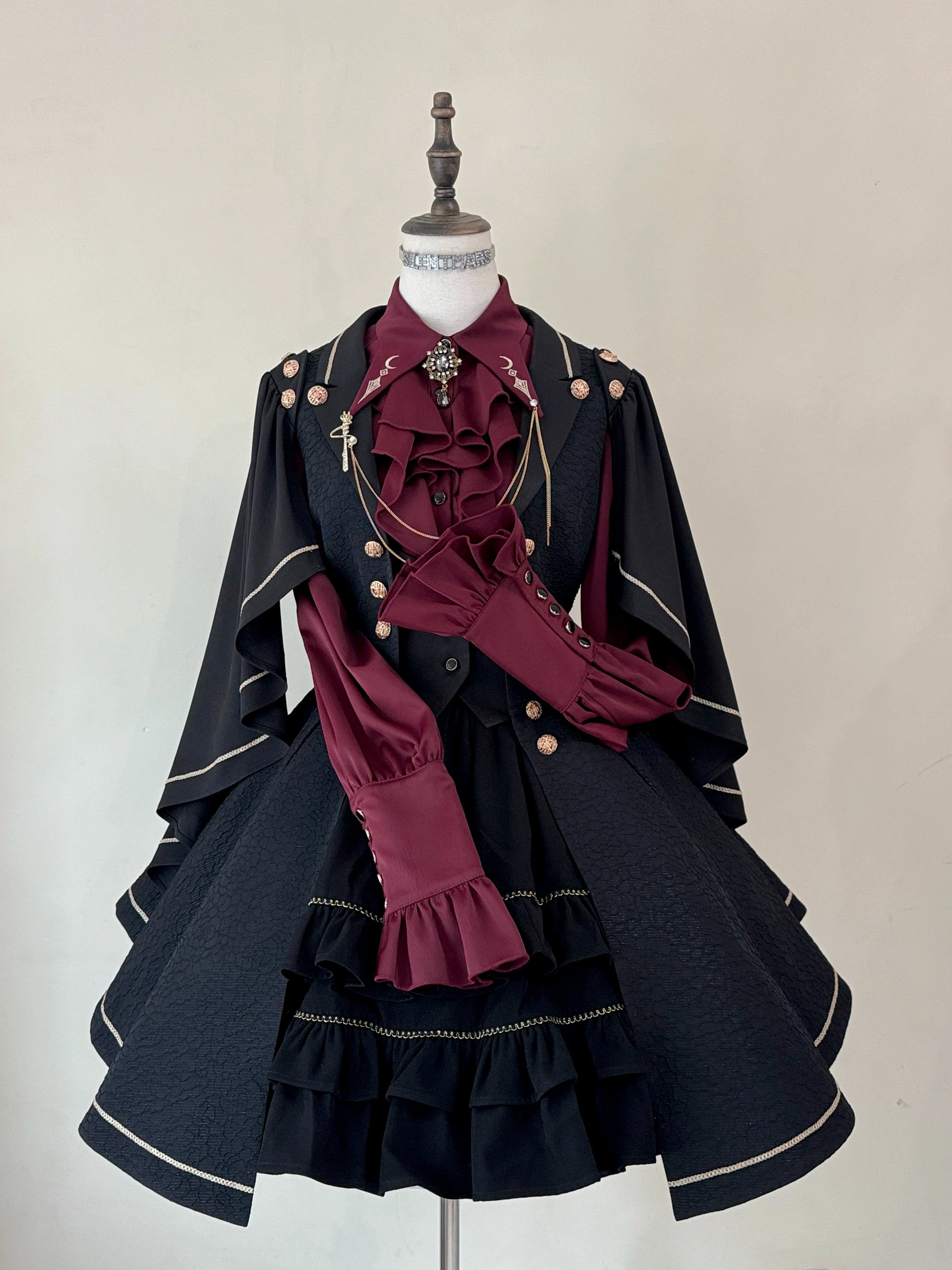 Fallen Moon Code - Retro Military Lolita Vest, Skirt and Pants Collection - image 23