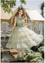Lily of the Valley Whisper - Embroidered Classic Lolita Corset JSK Dress - image 14