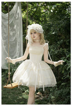 Confession Poem - Classic Lolita Corset JSK Set, Lace & Bows - image 27