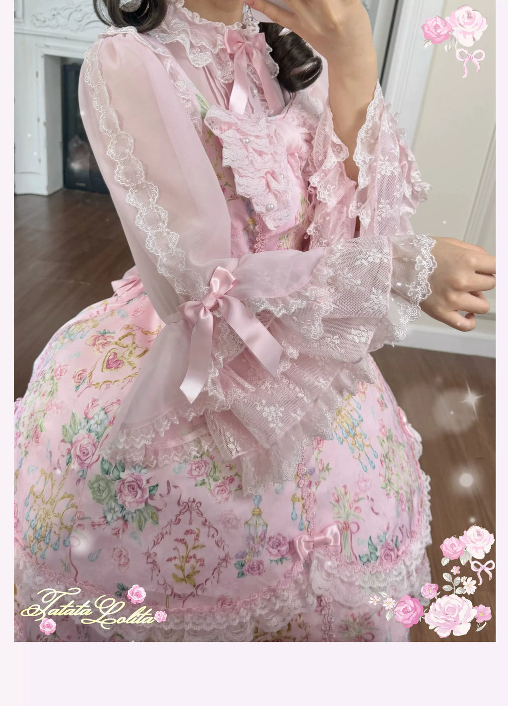 Spring 2025 Old School Lolita Floral JSK and OP Dress Series and Accessories - image 22