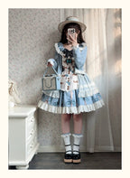 Witch's Banquet - Printed Doll-like Sweet Lolita OP, Apron-like Front and Accessories - image 16