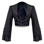 Gothic Lolita Black Cropped Cardigan Jacket - image 42