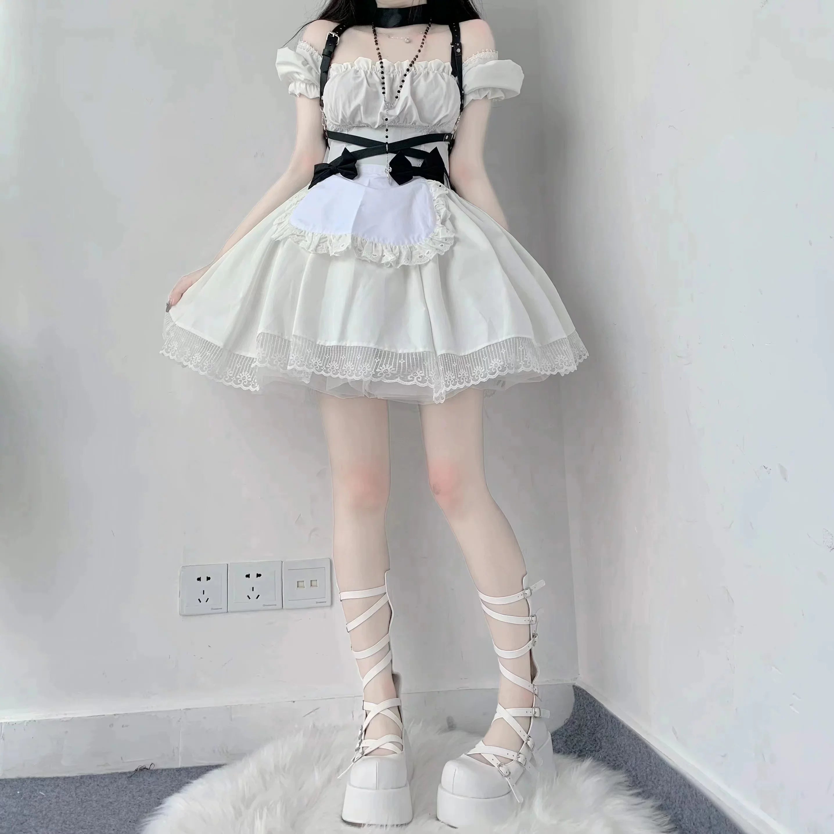 Gothic Doll - Gothic Lolita Platform Shoes, Adjustable Shoe Straps - image 15