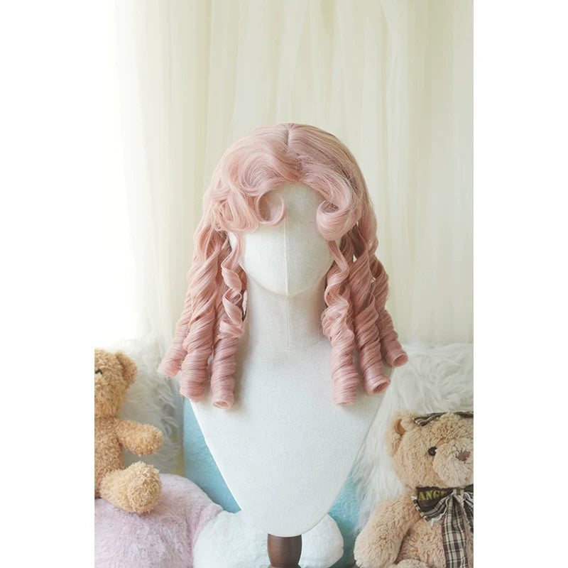 Retro Lolita Wig Short Roman Curl Hairpiece - image 10