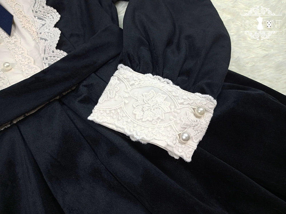 Vintage Elegant Velvet OP Dress - image 75