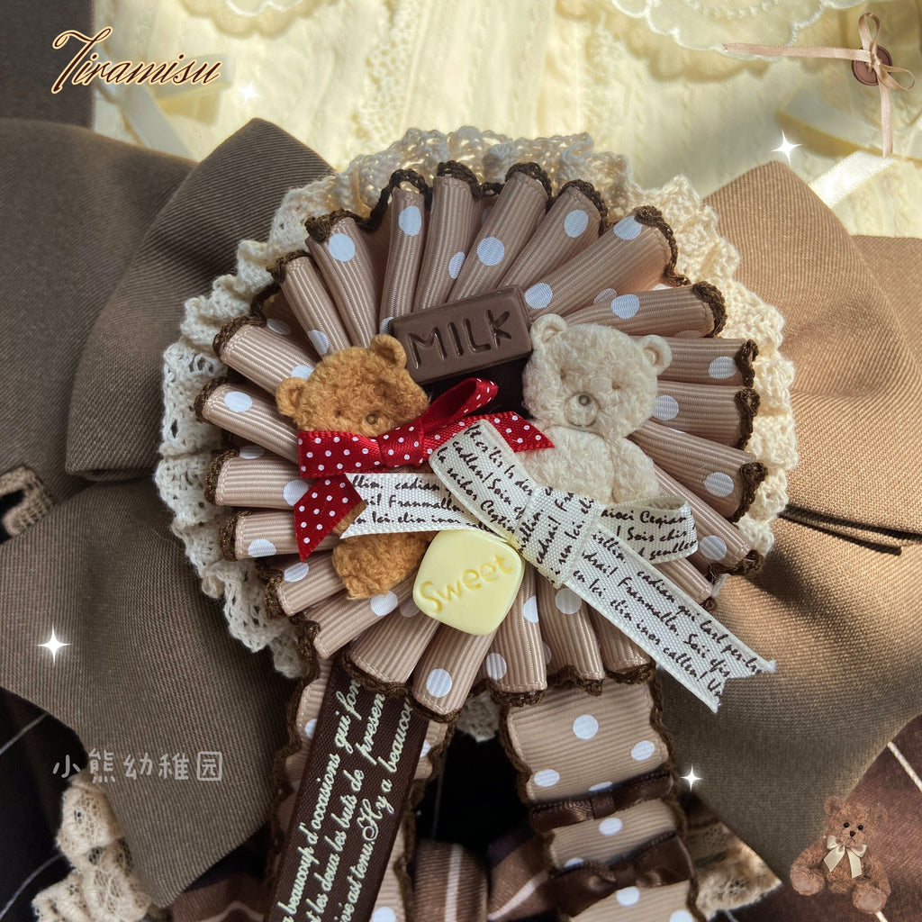 Augustina - Kawaii Lolita Chocolate Paired Brooch and Hair Clip - image 17