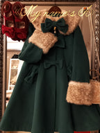 Casual Lolita Winter Wool Down Coat Multicolors - image 9
