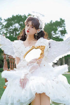 Lily Miss - Elegant Lolita Pearl Necklace and Earrings Set - image 10